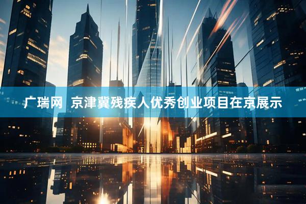广瑞网  京津冀残疾人优秀创业项目在京展示