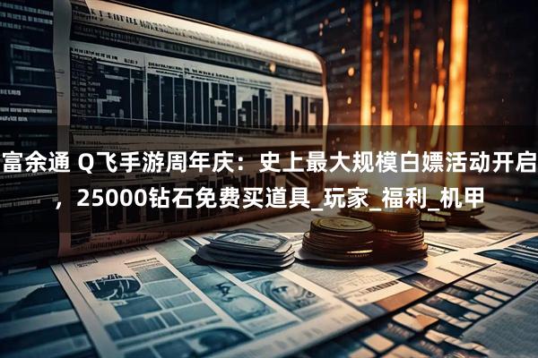 富余通 Q飞手游周年庆：史上最大规模白嫖活动开启，25000钻石免费买道具_玩家_福利_机甲