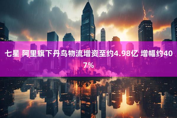 七星 阿里旗下丹鸟物流增资至约4.98亿 增幅约407%